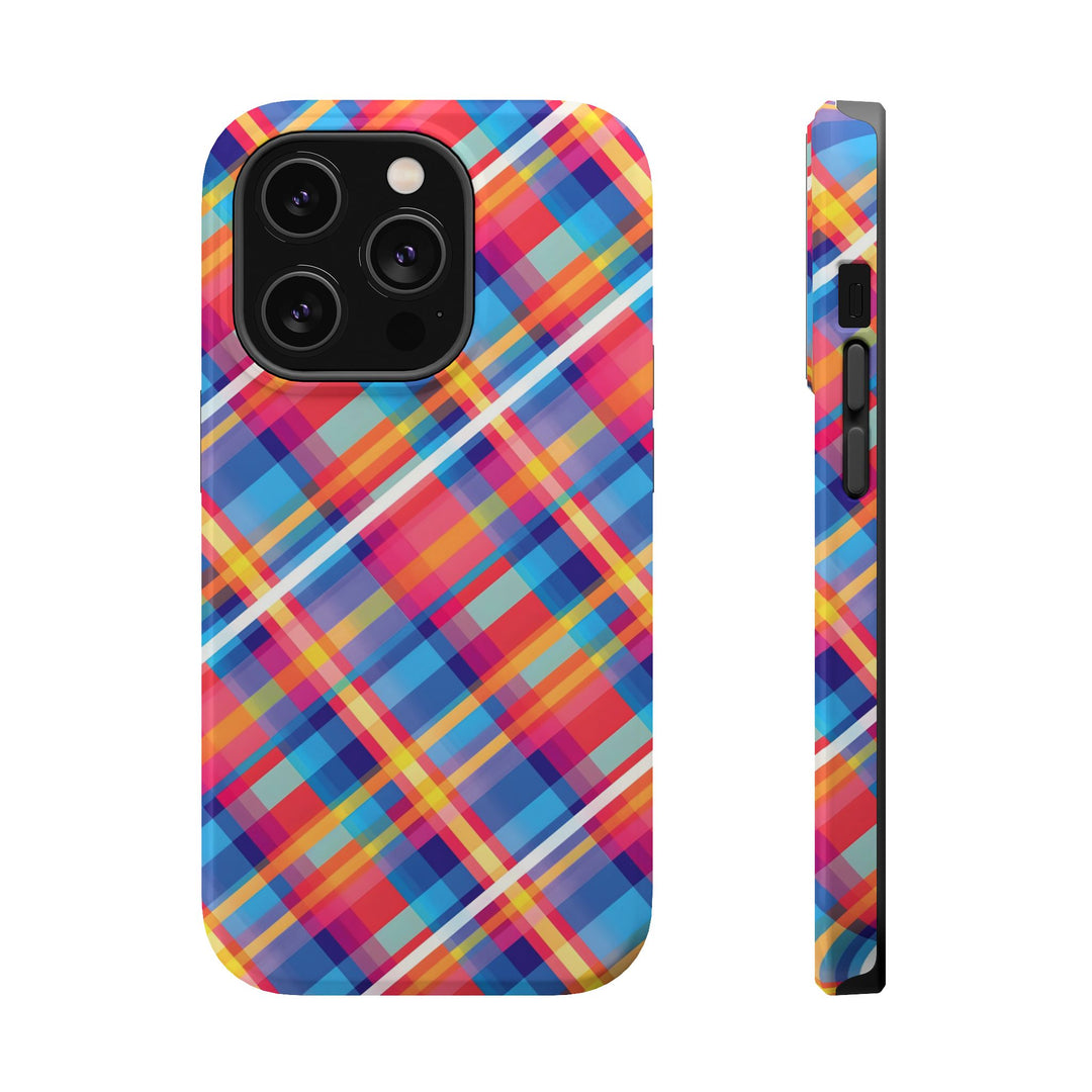 Checkered Plaid Magsafe Gift for Her Cute Phone Case for Iphone, | iPhone 16 | iPhone 15 Pro Max, Iphone 14 Pro Max, 13 12 11 10 9 8 7 - Studio40ParkLane