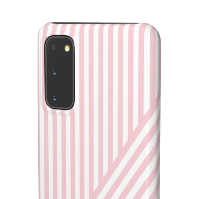 Aesthetic Sweet Pink Stripes Cute Phone Case Sleek Snap - For iPhone 17 Pro Max iPhone 16 Pro iPhone 15 Iphone 14 Plus 13 Pro 12 11 10 Gift