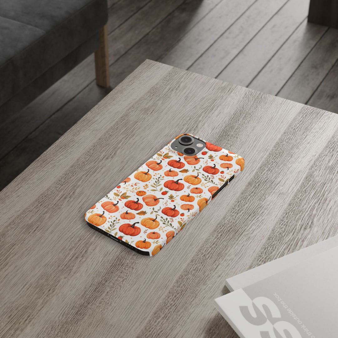 Slim Fall Autumn Pumpkins Gift for Her Cute Phone Cases for Iphone 16 | iPhone 15 Case | iPhone 15 Pro Max Case, Iphone 14, Iphone 14 Pro Max, Iphone 13, Slim - Studio40ParkLane