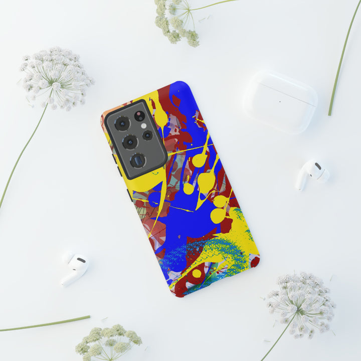 Samsung Galaxy Phone Case | Galaxy S23, S22, S21, S20 | Luxury Case Double Layered | Impact Resistant | Fashionable - Paint Spill 2 - Studio40ParkLane