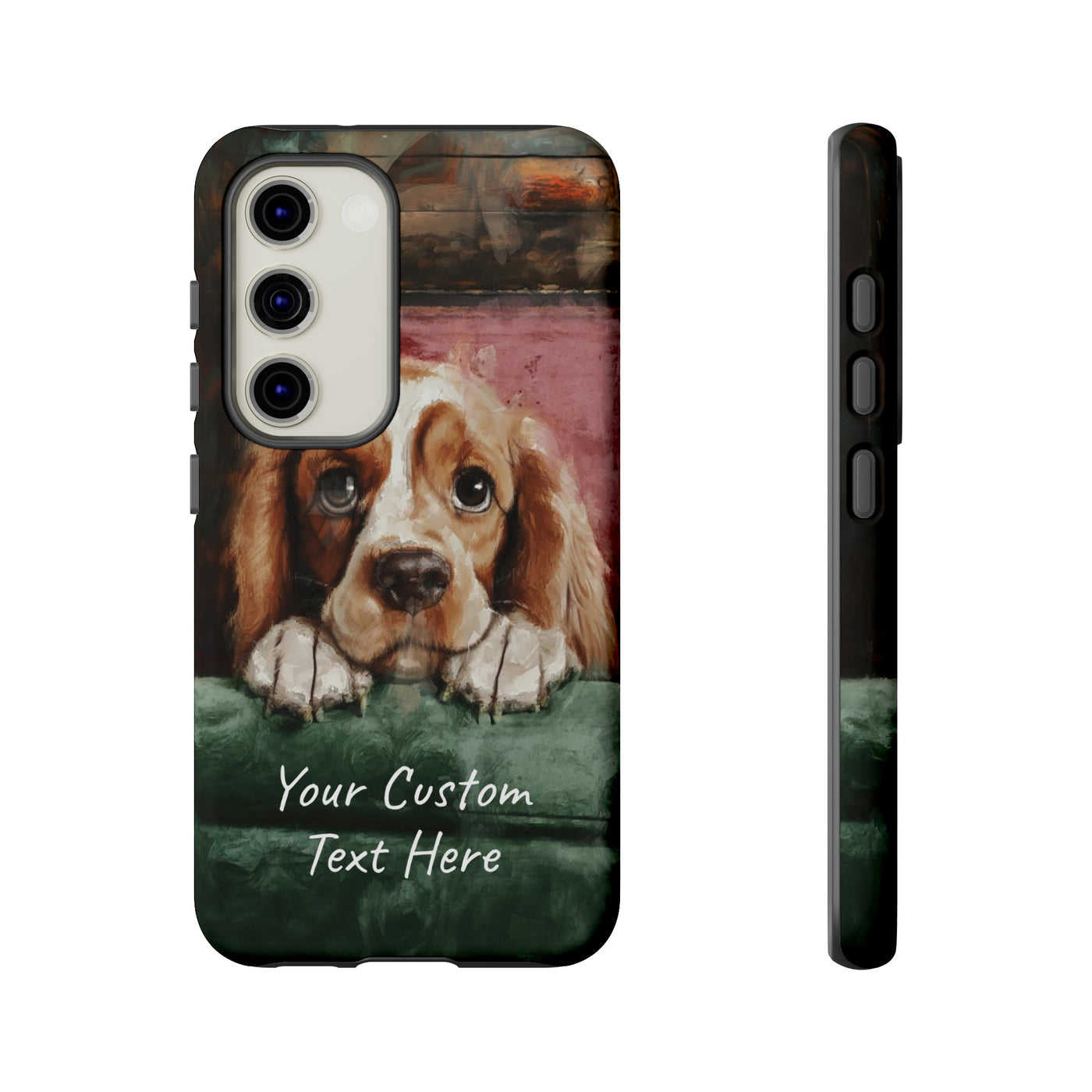 Personalize this Cute Samsung Phone Case | Cocker Spaniel Dog Samsung Phone Case | Galaxy S23, S22, S21, S20 | Customized Samsung Case