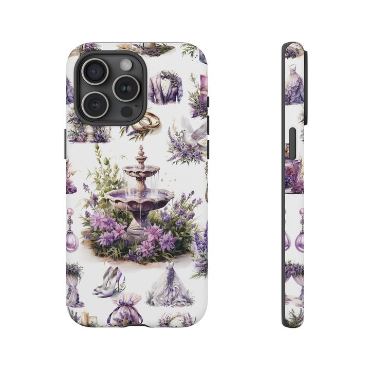 Impact Resistant, Lavender Wedding, Cute Phone Cases for Samsung S24, S23, S22, S21, IPhone 15 pro Iphone 14 pro Iphone 13 IPhone 12 Iphone 11 - Studio40ParkLane