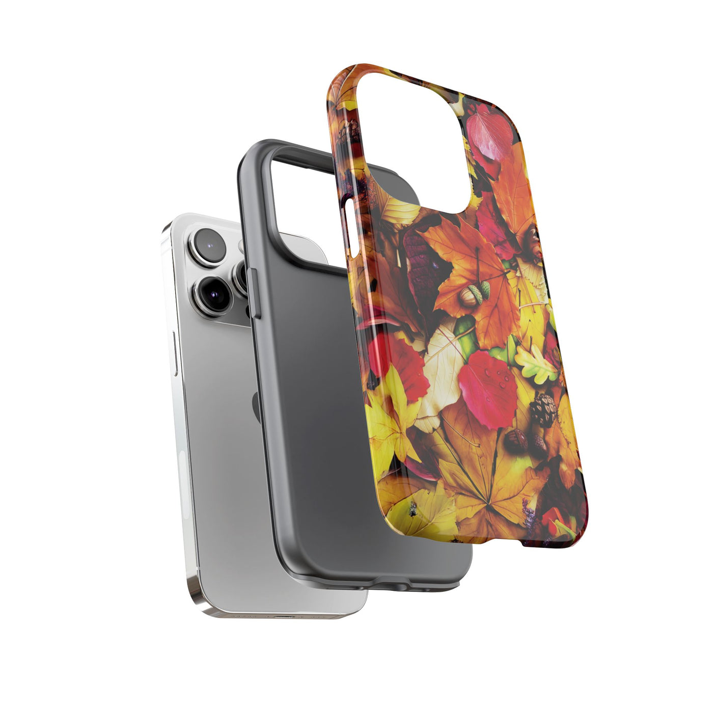 Aesthetic Tough Fall Leaves Foliage Premium Phone Case - For iPhone 17 Pro Max iPhone 16 Pro iPhone 15 Iphone 14 Plus 13 Pro 12 11 10 XR - Studio40ParkLane
