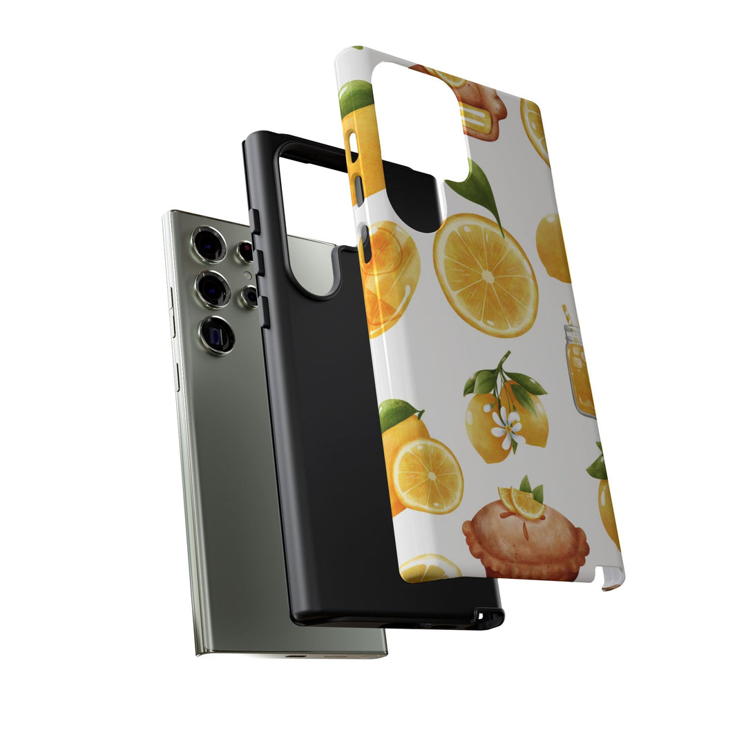 Impact Resistant, Lemon Fruit Pie, Cute Phone Cases for Samsung S24, S23, S22, S21, IPhone 15 pro Iphone 14 pro Iphone 13 IPhone 12 Iphone 11 - Studio40ParkLane
