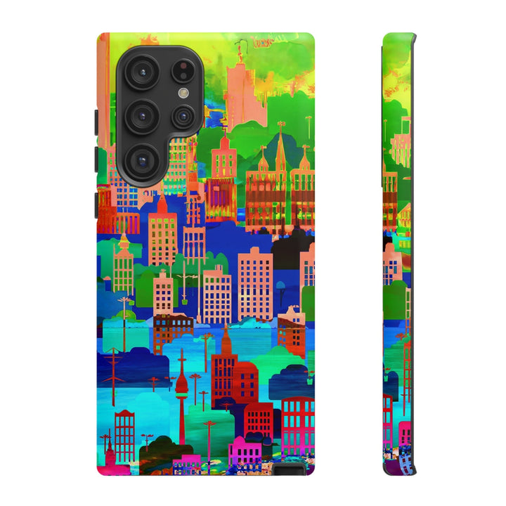 Cute Samsung Case | Cool Iphone Case | Summer City Skyline, Samsung S24, S23, S22, S21, IPhone 15 Case | Iphone 14 Case, Iphone 13 Case - Studio40ParkLane