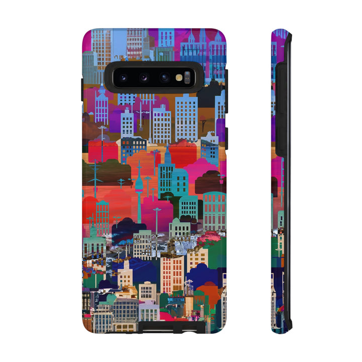 Cute Samsung Case | Cool Iphone Case | Summer City Skyline, Samsung S24, S23, S22, S21, IPhone 15 Case | Iphone 14 Case, Iphone 13 Case - Studio40ParkLane