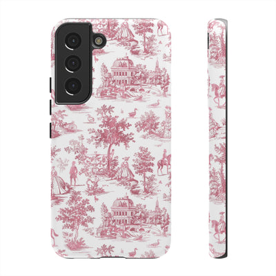 Premium Tough French Toile Gift for Her Cute Phone Cases for Samsung S25, S24, S23, S22, S21 Iphone, 16, 15, 14, 13, 12 Plus Max Pro Ultra - Studio40ParkLane