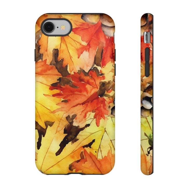 Impact Resistant, Fall Leaves, Cute Phone Cases for Samsung S24, S23, S22, S21, IPhone 15 pro Iphone 14 pro Iphone 13 IPhone 12 Iphone 11 - Studio40ParkLane