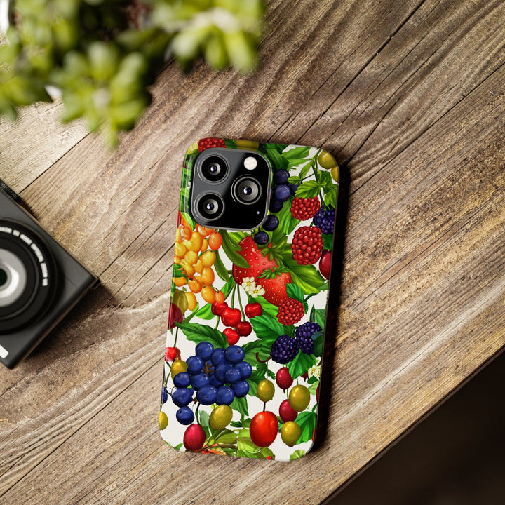 Slim Cute Phone Cases for Iphone - | iPhone 15 Case | iPhone 15 Pro Max Case, Iphone 14 Case, Iphone 14 Pro Max, Iphone 13, Summer Mixed Fruit - Studio40ParkLane