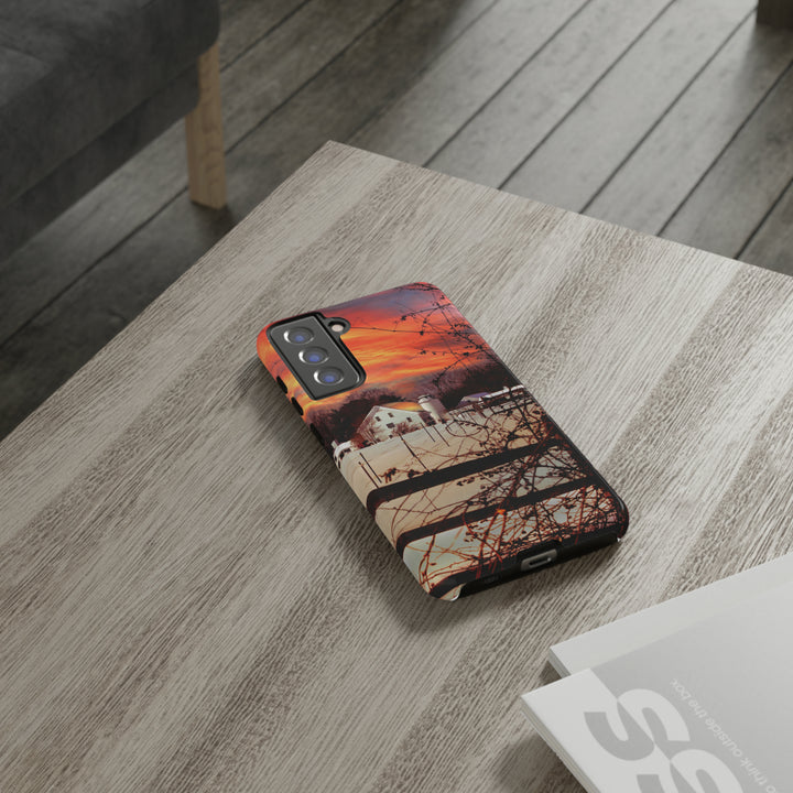 Cute Samsung Phone Case | Aesthetic Samsung Phone Case | Galaxy S23, S22, S21, S20 | Winter Sunset, Protective Phone Case - Studio40ParkLane