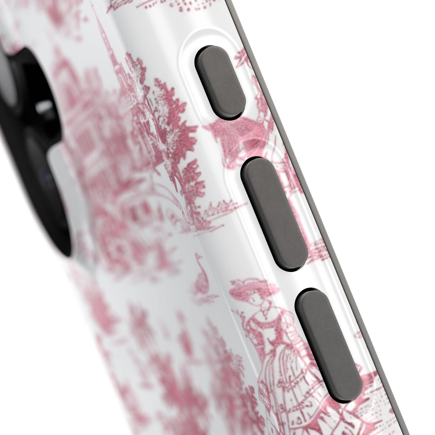 French Pink Toile Magsafe Cute Phone Case for Iphone Gift for Her,  | iPhone 15 Case | iPhone 15 Pro Max Case, Iphone 14, Iphone 14 Pro Max, Iphone 13, Iphone 16