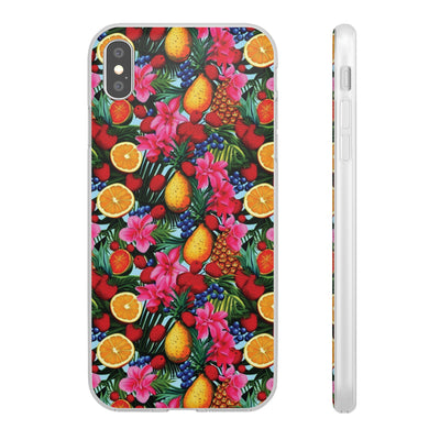 Cute Flexi Phone Cases, For Iphones and Samsung Galaxy Phones, Summer Mixed Fruit, Galaxy S23 Phone Case, Samsung S22 Case, Samsung S21, Iphone 15, Iphone 14, Iphone 13