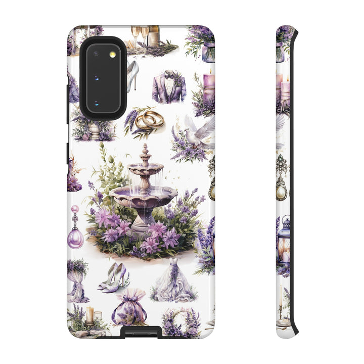 Impact Resistant, Lavender Wedding, Cute Phone Cases for Samsung S24, S23, S22, S21, IPhone 15 pro Iphone 14 pro Iphone 13 IPhone 12 Iphone 11 - Studio40ParkLane