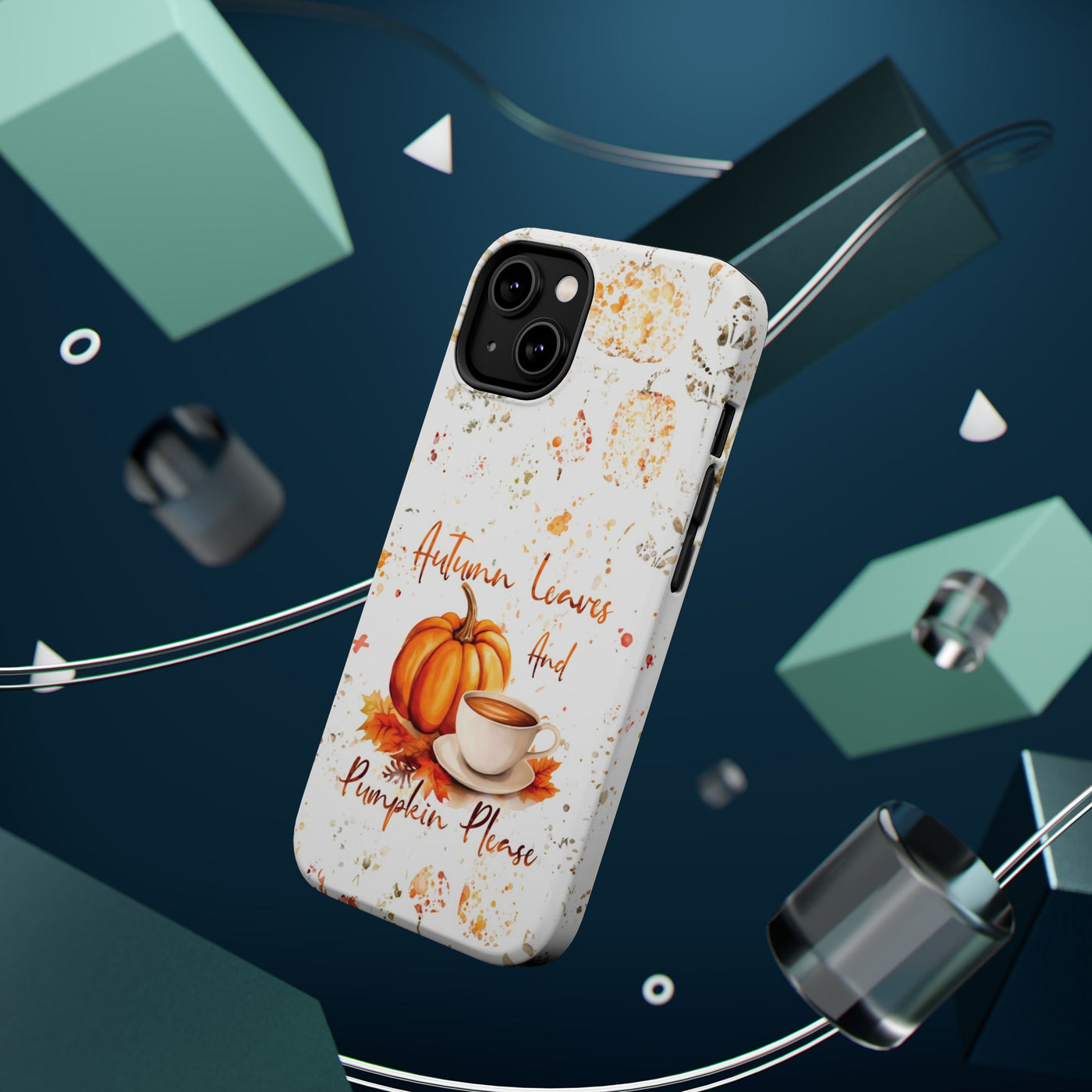 Fall Leaves Pumpkins Tough Magsafe Cute Phone Cases for Iphone | iPhone 15 Case | iPhone 15 Pro Max Case, Iphone 14, Iphone 14 13 12 11 10 9 8 7 - Studio40ParkLane