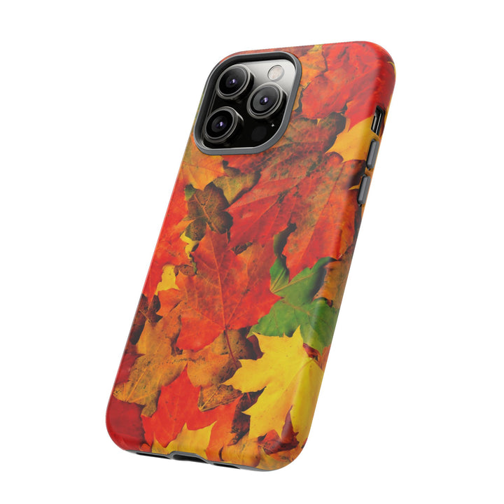 Fall Leaves Impact Resistant, Cute Phone Cases for Samsung S24, S23, S22, S21, IPhone 15 pro Iphone 14 pro Iphone 13 IPhone 12 Iphone 11 - Studio40ParkLane
