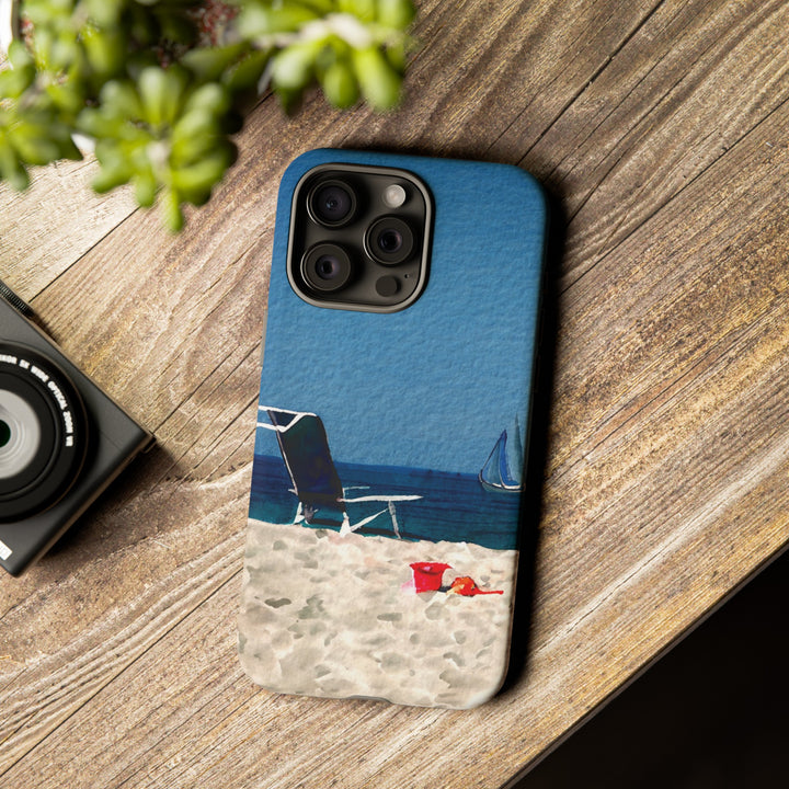 Cute Samsung Case | Cool Iphone Case | Summer Blue Beach Chair, Samsung S24, S23, S22, S21, IPhone 15 Case | Iphone 14 Case, Iphone 13 Case - Studio40ParkLane