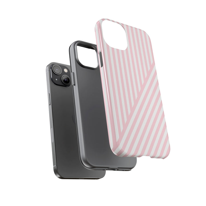 Custom Personalized Tough Phone Case - Aesthetic Stripes - For iPhone 17 Pro Max iPhone 16 Pro iPhone 15 Iphone 14 Iphone 13 Plus 13 12 11 - Studio40ParkLane