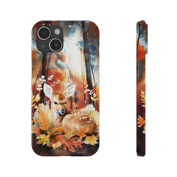 Slim Fall Autumn Forest Deer Gift for Her Cute Phone Cases for Iphone 16 | iPhone 15 Case | iPhone 15 Pro Max Case, Iphone 14, Iphone 14 Pro Max, Iphone 13, Slim - Studio40ParkLane