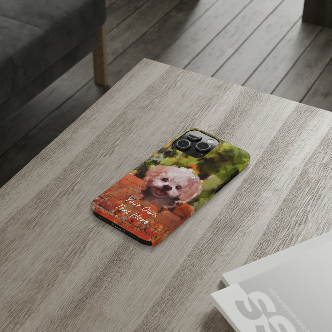 Slim Personalized Cute iPhone Cases - | iPhone 15 Case | iPhone 15 Pro Max Case, Iphone 14 Case, Iphone 14 Pro Max, Iphone 13, Bichon Frise Dog - Studio40ParkLane