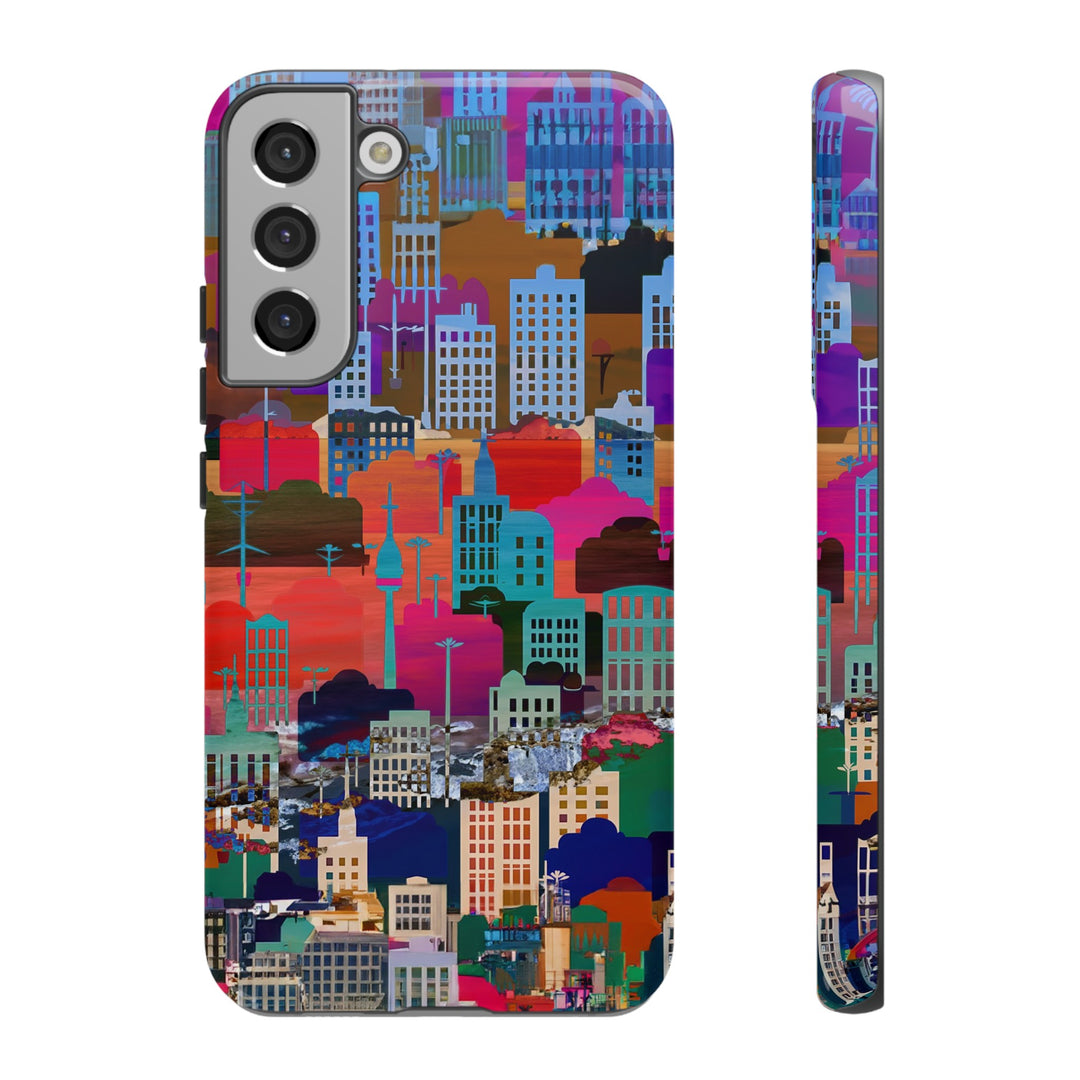 Cute Samsung Case | Cool Iphone Case | Summer City Skyline, Samsung S24, S23, S22, S21, IPhone 15 Case | Iphone 14 Case, Iphone 13 Case - Studio40ParkLane