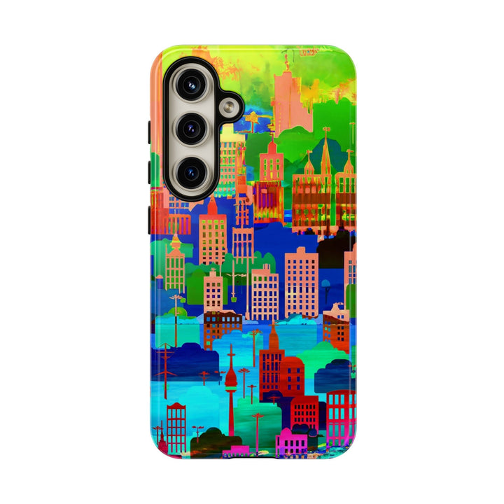 Cute Samsung Case | Cool Iphone Case | Summer City Skyline, Samsung S24, S23, S22, S21, IPhone 15 Case | Iphone 14 Case, Iphone 13 Case - Studio40ParkLane