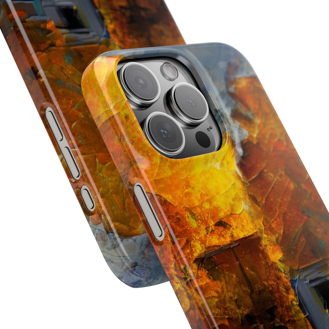 Slim Cute Phone Cases for Iphone - | iPhone 15 Case | iPhone 15 Pro Max Case, Iphone 14 Case, Iphone 14 Pro Max, Iphone 13, Fall Leaves Oil Paint Effect - Studio40ParkLane