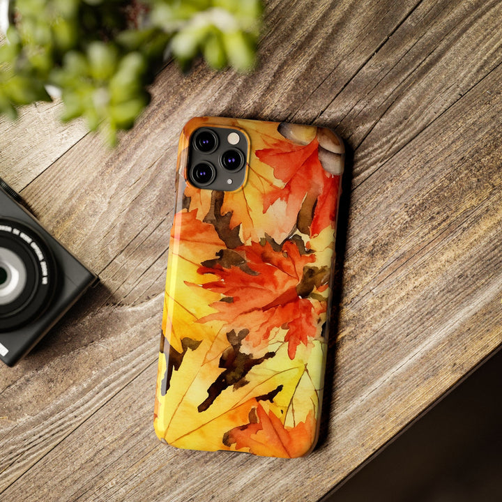 Slim Fall Leaves Slim Cute Phone Cases for Iphone | iPhone 15 Case | iPhone 15 Pro Max Case, Iphone 14, Iphone 14 Pro Max, Iphone 13 - Studio40ParkLane
