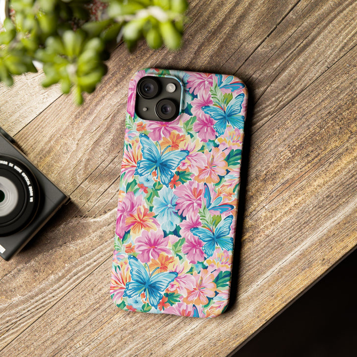 Slim Butterflies Flowers Gift for Her Cute Phone Cases for Iphone 16 Pro Max | iPhone 15 Case | iPhone 15 Pro Max Case, Iphone 14, 13, 12, 11, 10, 8, 7 - Studio40ParkLane