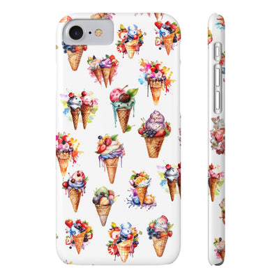 Slim Summer Ice Cream Slim Cute Phone Cases for Iphone  | iPhone 15 Case | iPhone 15 Pro Max Case, Iphone 14, Iphone 14 Pro Max, Iphone 13