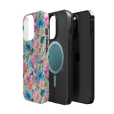Butterflies Flowers Magsafe Cute Phone Case for Iphone Gift for Her, iPhone 16 Case iPhone 15 Pro Max Case, Iphone 14, Iphone 14 Pro Max, 13, 12