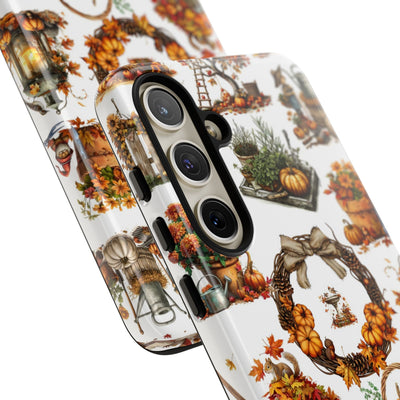 Impact Resistant, Fall Leaves Collage, Cute Phone Cases for Samsung S24, S23, S22, S21, IPhone 15 pro Iphone 14 pro Iphone 13 IPhone 12 Iphone 11