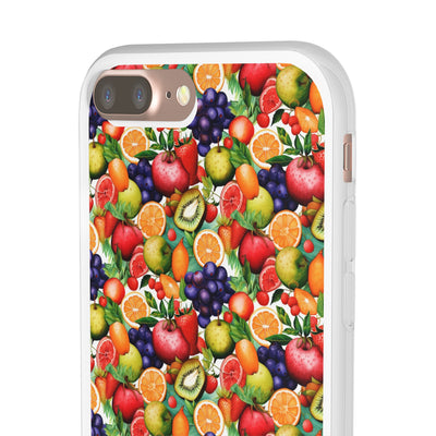 Cute Flexi Phone Cases, Summer Fruit Mix, Compatible with Samsung Galaxy S23, Samsung S22, Samsung S21, Samsung S20, Galaxy S20 Ultra