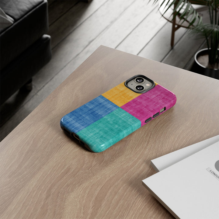 Impact Resistant, Colored Shapes, Cute Phone Cases for Samsung S24, S23, S22, S21, IPhone 15 pro Iphone 14 pro Iphone 13 IPhone 12 Iphone 11 - Studio40ParkLane