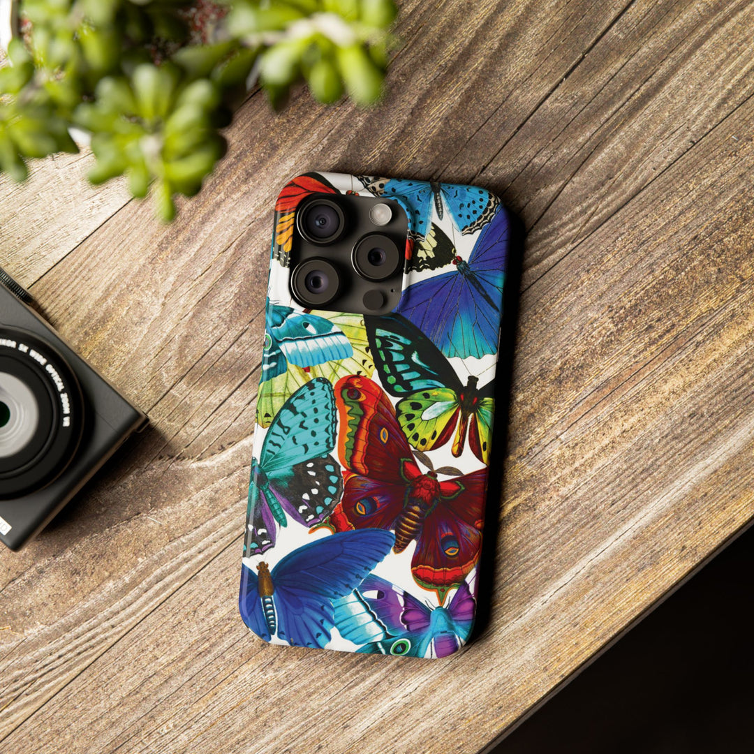 Slim Bright Butterflies Gift for Her Cute Phone Cases for Iphone 16 Pro Max | iPhone 15 Case | iPhone 15 Pro Max Case, Iphone 14, Iphone 14 Pro Max, Iphone 13 12 11 8 7 - Studio40ParkLane