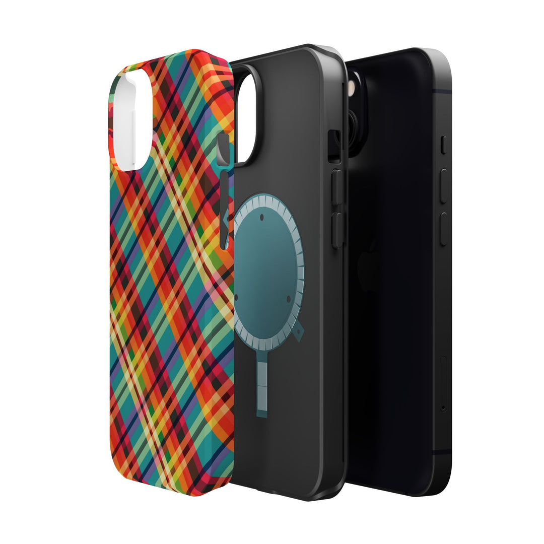 Checkered Plaid Magsafe Gift for Her Cute Phone Case for Iphone, | iPhone 16 | iPhone 15 Pro Max, Iphone 14 Pro Max, 13 12 11 10 9 8 7 - Studio40ParkLane