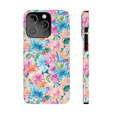 Slim Butterflies Flowers Gift for Her Cute Phone Cases for Iphone 16 Pro Max | iPhone 15 Case | iPhone 15 Pro Max Case, Iphone 14, 13, 12, 11, 10, 8, 7