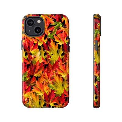 Fall Leaves Impact Resistant, Cute Phone Cases for Samsung S24, S23, S22, S21, IPhone 15 pro Iphone 14 pro Iphone 13 IPhone 12 Iphone 11