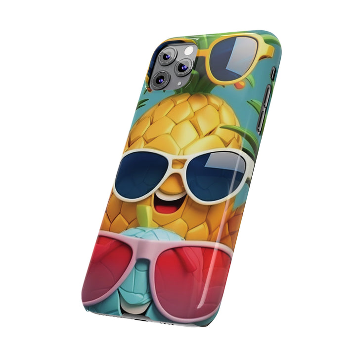 Slim Cute Phone Cases for Iphone - | iPhone 15 Case | iPhone 15 Pro Max Case, Iphone 14 Case, Iphone 14 Pro Max, Iphone 13, Summer Pineapple Fruit - Studio40ParkLane