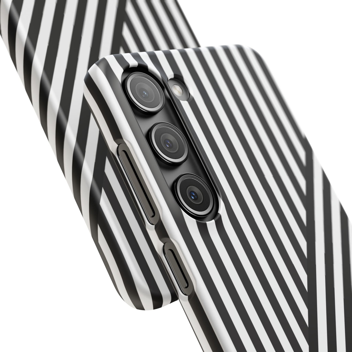 Aesthetic Black White Stripes Cute Phone Case Sleek Snap - For iPhone 17 Pro Max iPhone 16 Pro iPhone 15 Iphone 14 Plus 13 Pro 12 11 10 Gift - Studio40ParkLane
