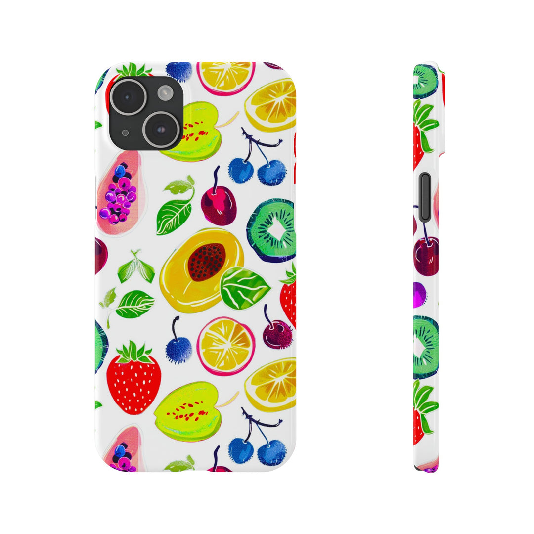 Slim Cute Phone Cases for Iphone | iPhone 15 Case | iPhone 15 Pro Max Case, Iphone 14, Iphone 14 Pro Max, Iphone 13, Summer Fruit Mix - Studio40ParkLane