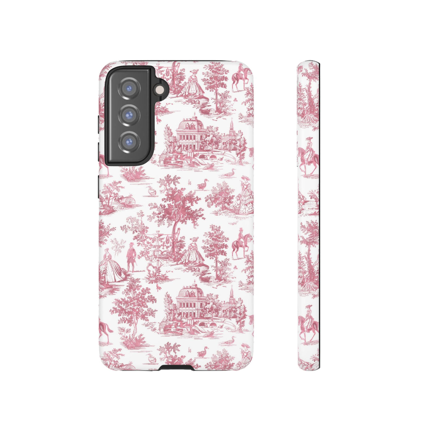 Premium Tough French Toile Gift for Her Cute Phone Cases for Samsung S25, S24, S23, S22, S21 Iphone, 16, 15, 14, 13, 12 Plus Max Pro Ultra - Studio40ParkLane