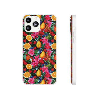 Cute Flexi Phone Cases, For Iphones and Samsung Galaxy Phones, Summer Mixed Fruit, Galaxy S23 Phone Case, Samsung S22 Case, Samsung S21, Iphone 15, Iphone 14, Iphone 13