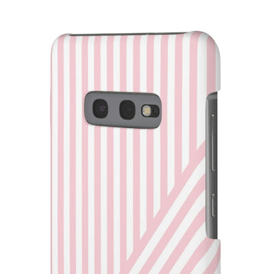 Aesthetic Sweet Pink Stripes Cute Phone Case Sleek Snap - For iPhone 17 Pro Max iPhone 16 Pro iPhone 15 Iphone 14 Plus 13 Pro 12 11 10 Gift