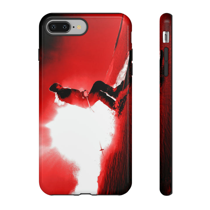 Cute IPhone Case | iPhone 15 Case | iPhone 15 Pro Max Case, Iphone 14 Case, Iphone 14 Pro Max Case IPhone Case for Art Lovers - Red Skier - Studio40ParkLane