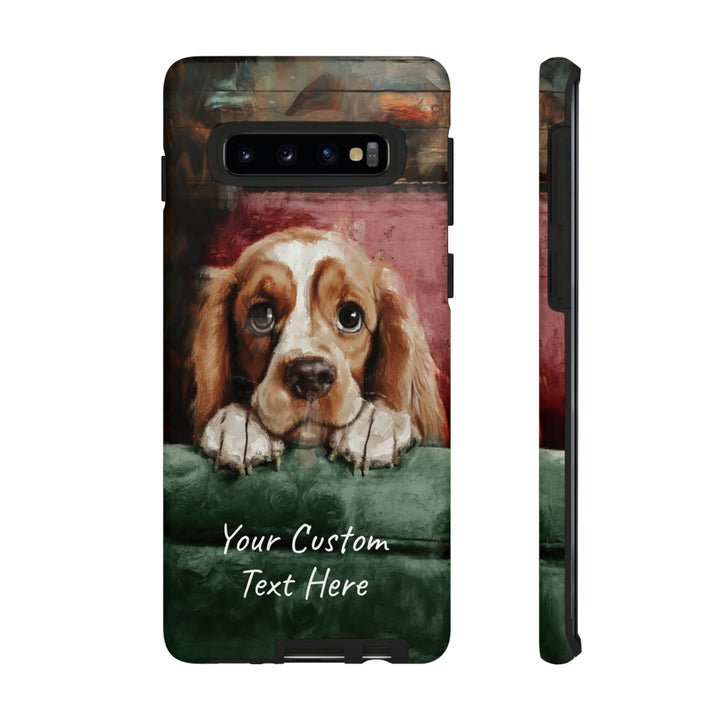 Personalize this Cute Samsung Phone Case | Cocker Spaniel Dog Samsung Phone Case | Galaxy S23, S22, S21, S20 | Customized Samsung Case - Studio40ParkLane