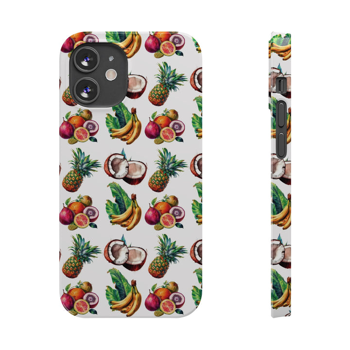 Slim Cute Phone Cases for Iphone - | iPhone 15 Case | iPhone 15 Pro Max Case, Iphone 14 Case, Iphone 14 Pro Max, Iphone 13, Tropical Summer Fruit - Studio40ParkLane