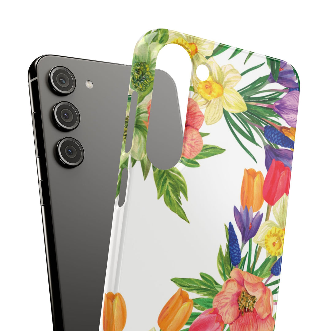 Sleek Snap Spring Summer Flowers Cute Phone Case for iPhone 16 15 14 13 12 11 X Xs Max Xr Pro Plus Samsung Galaxy S24 S23 S22 S21 S20 Ultra