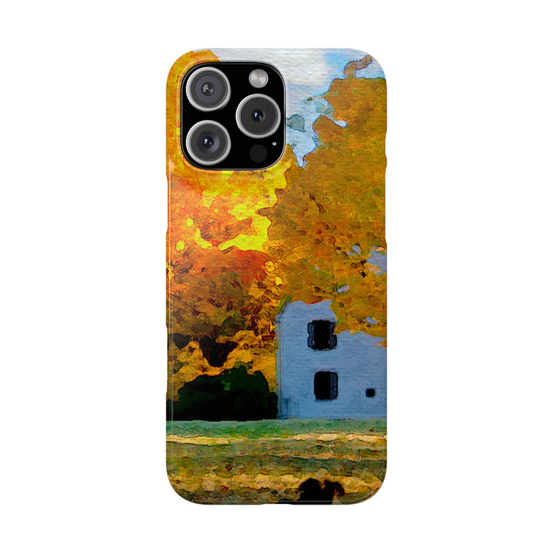 Slim Cute Phone Cases for Iphone - | iPhone 15 Case | iPhone 15 Pro Max Case, Iphone 14 Case, Iphone 14 Pro Max, Iphone 13, New England Fall Leaves - Studio40ParkLane
