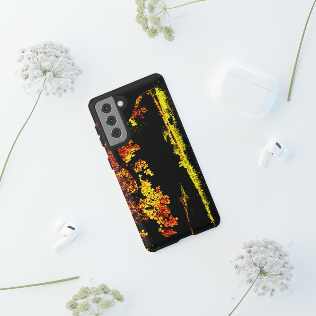Cute Samsung Phone Case | Aesthetic Samsung Phone Case | Fall Leaves North Bridge | Galaxy S23, S22, S21, S20 | Luxury Double Layer | Cool - Studio40ParkLane