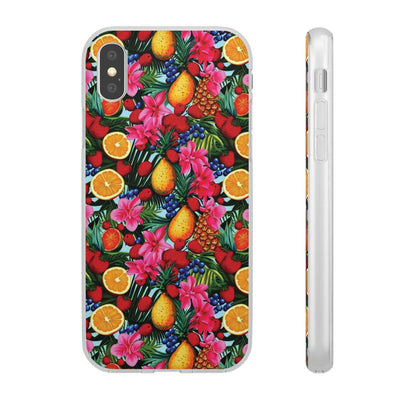 Cute Flexi Phone Cases, For Iphones and Samsung Galaxy Phones, Summer Mixed Fruit, Galaxy S23 Phone Case, Samsung S22 Case, Samsung S21, Iphone 15, Iphone 14, Iphone 13